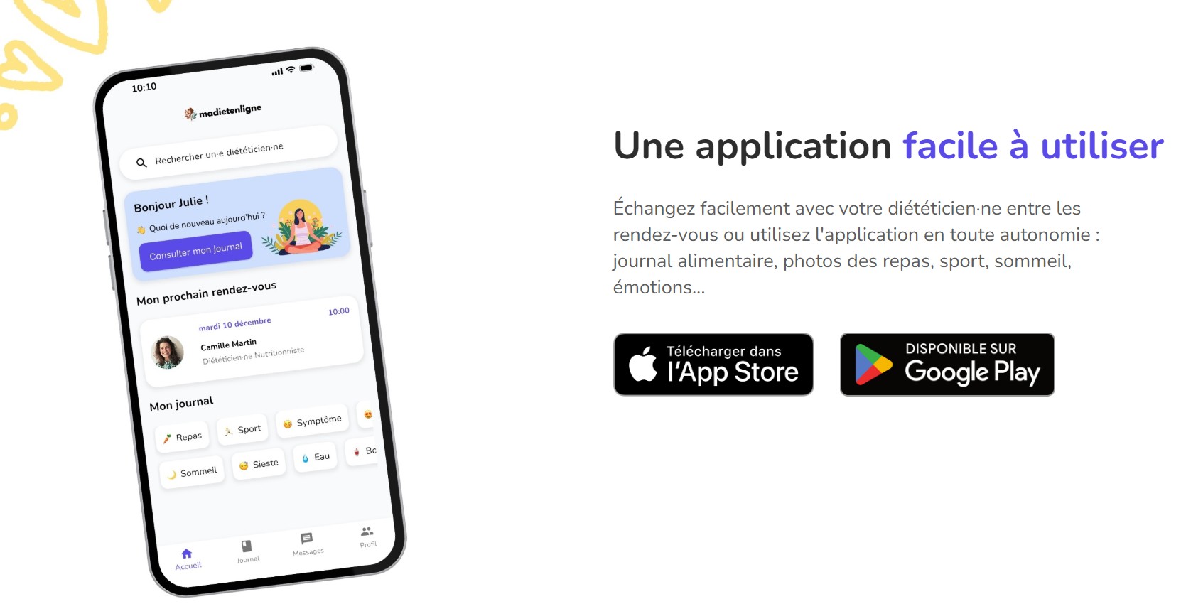 MADIET EN LIGNE diététicienne psychonutritionniste