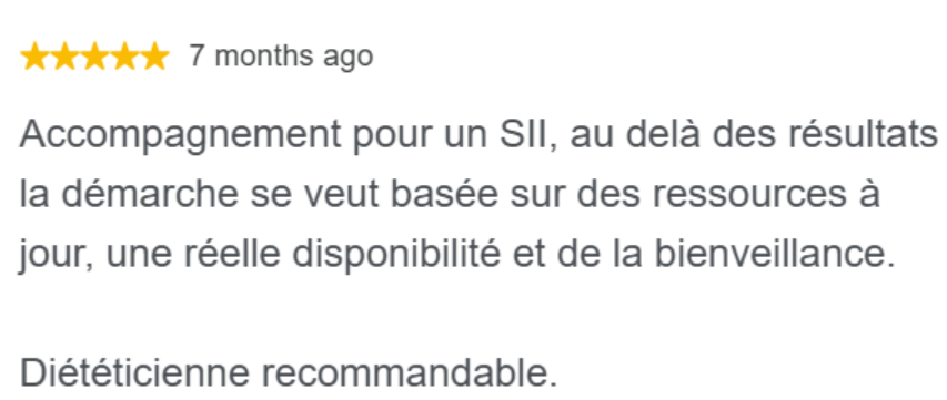 diététicienne en ligne